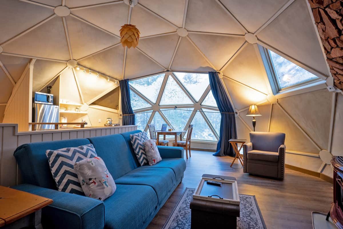 Best Glamping in Oregon: 15 Top Treehouses, Domes, Yurts & More! 24 Geodesic Dome Interior Glamping in Oregon