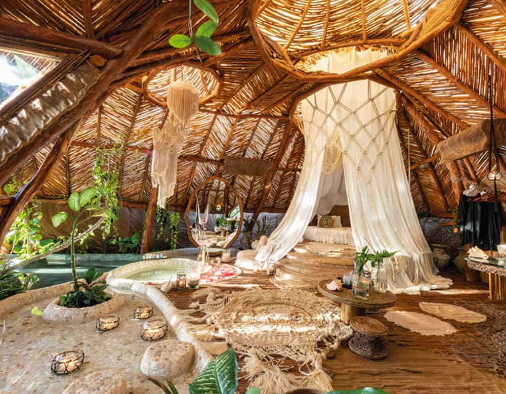 room at Azulik Tulum glamping