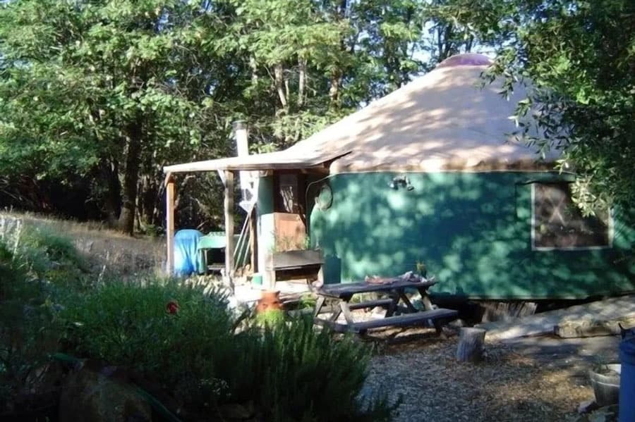 14 Northern California Glamping Spots You'll Love 5 Glamping Yurt Rental in Northern California on Yuba River