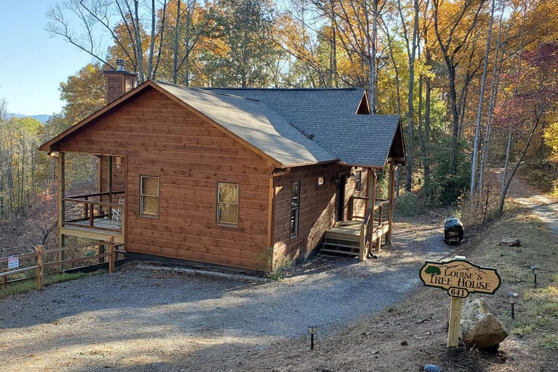 14 Epic Blue Ridge Treehouse Rentals in Georgia 10 Louise's Tree House near Blue Ridge Georgia