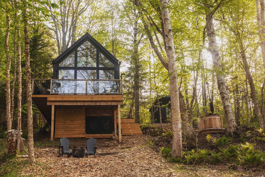 Lakefront Treetop New Brunswick Glamping Retreat