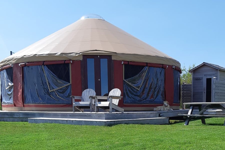 Beachfront Yurt in New Brunswick